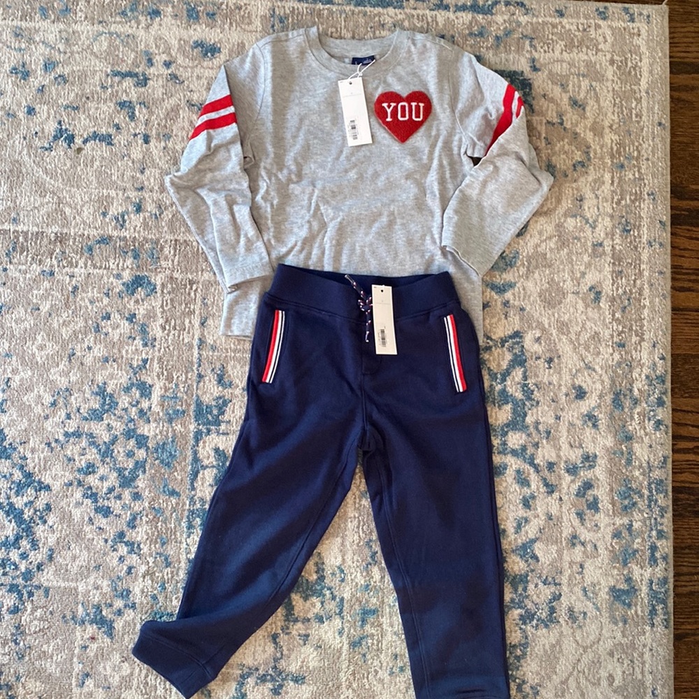 Janie and Jack sweat pant a long sleeve tshirt. NWT